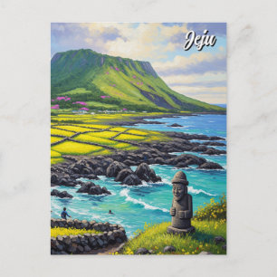 Jeju Island South Korea Travel Postcard