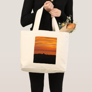 Jeju Island Sunset Korea Large Tote Bag