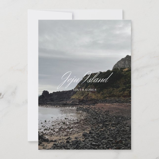 Jeju - Jeju Island - South Korea Island - 제주도 - 제주 Holiday Card (Front)