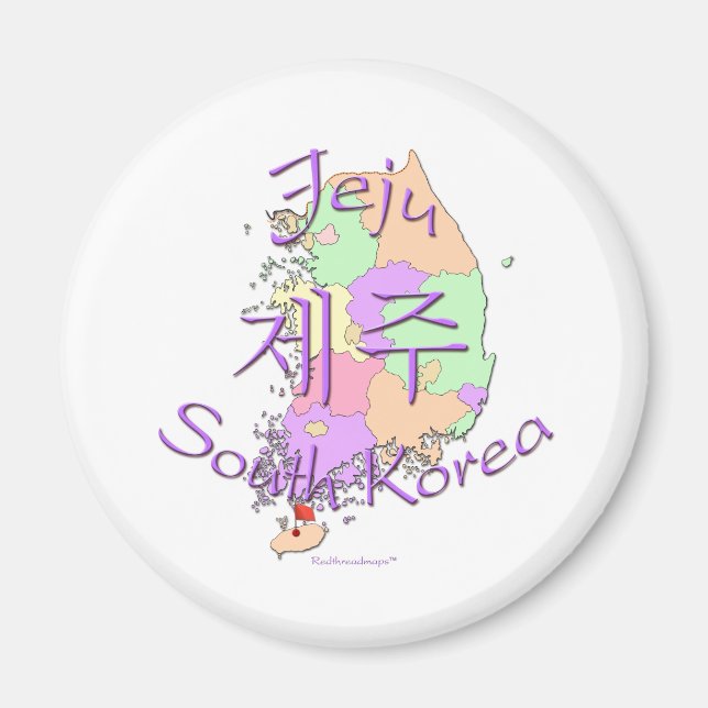 Jeju South Korea Magnet (Front)