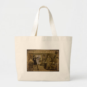 Jekyll and Hyde Poster art Large Tote Bag