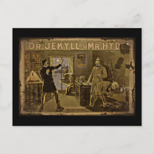 Jekyll and Hyde Poster art Postcard