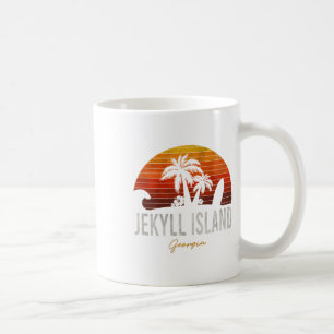 Jekyll Island Beach Georgia Ga Palms Vacation Surf Coffee Mug