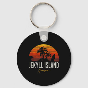 Jekyll Island Beach Georgia Ga Palms Vacation Surf Key Ring