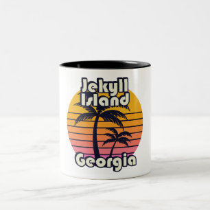 Jekyll Island Beach Georgia Two-Tone Coffee Mug