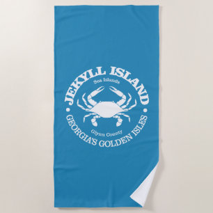 Jekyll Island (crab) Beach Towel