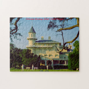 Jekyll Island Georgia. Christmas Greetings Jigsaw Puzzle