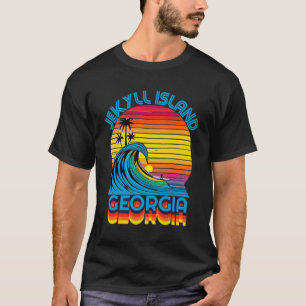 Jekyll Island Georgia Retro Throwback Surf & Beach T-Shirt