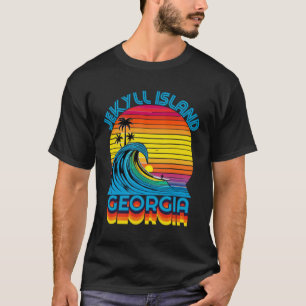 Jekyll Island Georgia Retro Throwback Surf & Beach T-Shirt