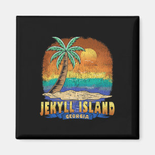 Jekyll Island Georgia Vintage Distressed Souvenir Magnet