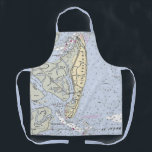 Jekyll Island Georgia Vintage Map Apron<br><div class="desc">Such a fun vintage  map of Jekyll Island, Georgia repurposed on an apron.</div>