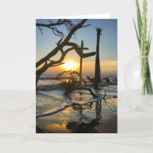 jekyll island sunrise card #4 (blank inside)
