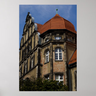 Jelenia Góra Architecture Print - Red Roof Turret