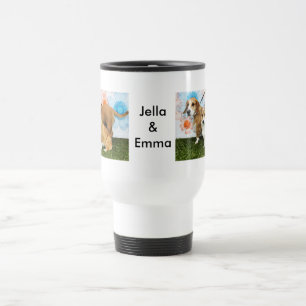 Jella = Corgi and Emma = Beagle Basset and Bulldog Travel Mug