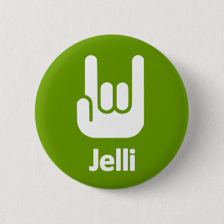 Jelli Rock Hands 6 Cm Round Badge