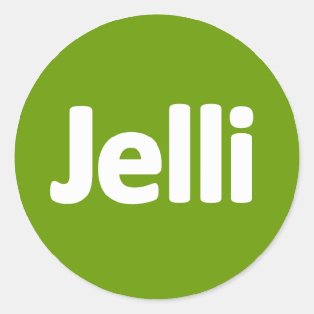 Jelli Sticker - Green (Front)