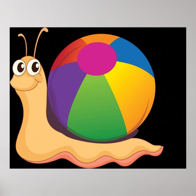 Jello Colours Colourful Beach Ball  Cocomelon Gift Poster (Front)