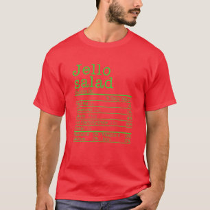 Jello Salad Nutrition Facts Matching Thanksgiving T-Shirt