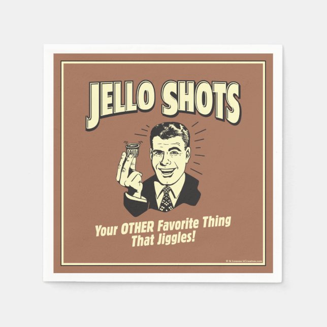 Jello Shots: Other Favourite Thing Napkin (Front)