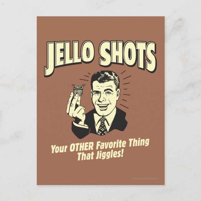 Jello Shots: Other Favourite Thing Postcard (Front)