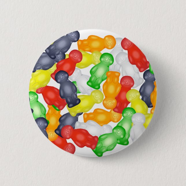 Jelly Babies 6 Cm Round Badge (Front)