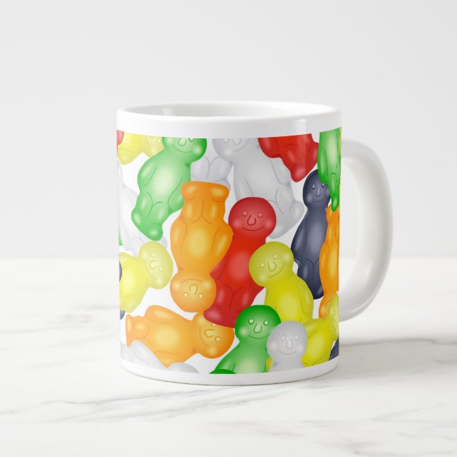 Jelly Babies Large Coffee Mug (Front Right)