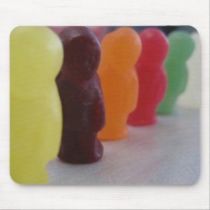 Jelly babies on parade mouse mat