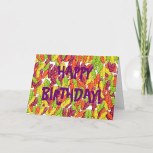 jelly baby collage, HAPPYBIRTHDAY! Card