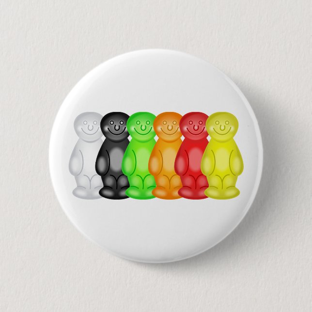 Jelly Baby Gang 6 Cm Round Badge (Front)