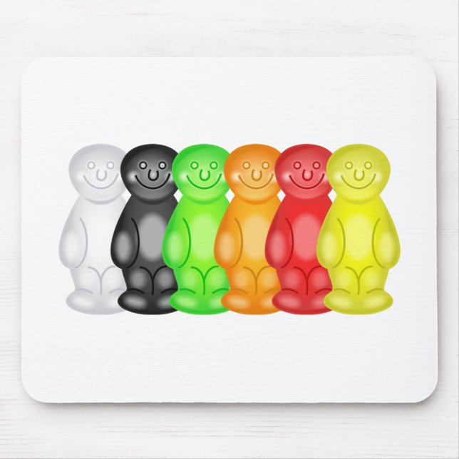 Jelly Baby Gang Mouse Mat (Front)
