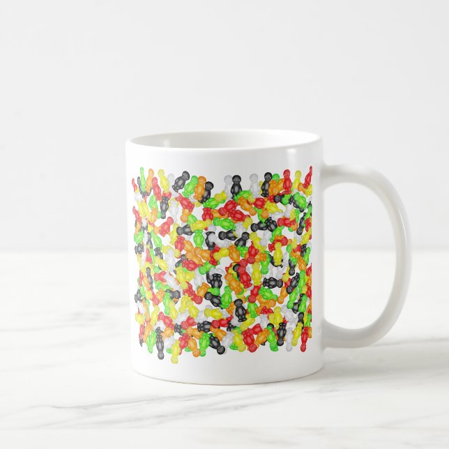 Jelly Baby Wallpaper Coffee Mug (Right)