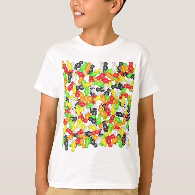 Jelly Baby Wallpaper T-Shirt (Front)