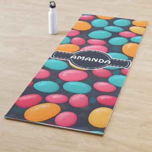 Jelly balls Mosaic Colourful Personalised Pattern Yoga Mat