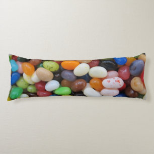 Jelly Bean black blue green Candy Texture Template Body Cushion