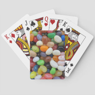Jelly Bean black blue green Candy Texture Template Playing Cards