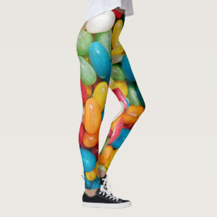 Jelly Bean Candies Colourful Leggings