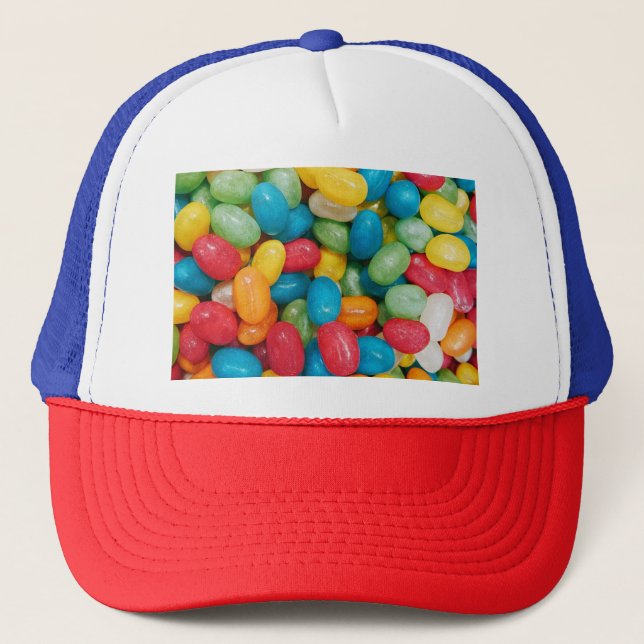 Jelly Bean Candies Colourful Trucker Hat (Front)
