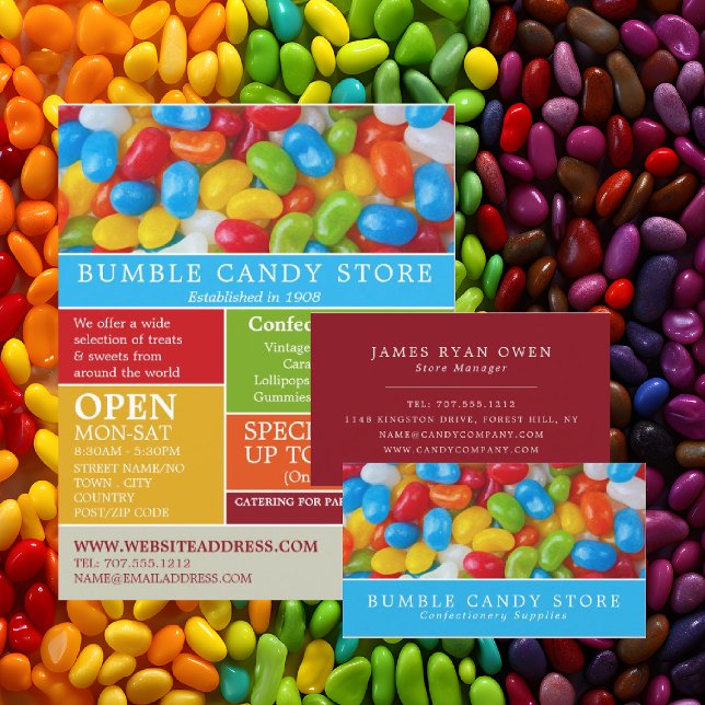 Jelly Bean Candy, Confectionery Supplies Advert Flyer (Creator Uploaded)