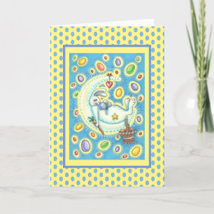 JELLY BEAN DREAMS EASTER BUNNY GREETING CARD Verse