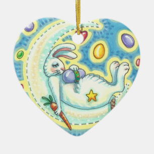 JELLY BEAN DREAMS EASTER BUNNY HOLIDAY ORNAMENT