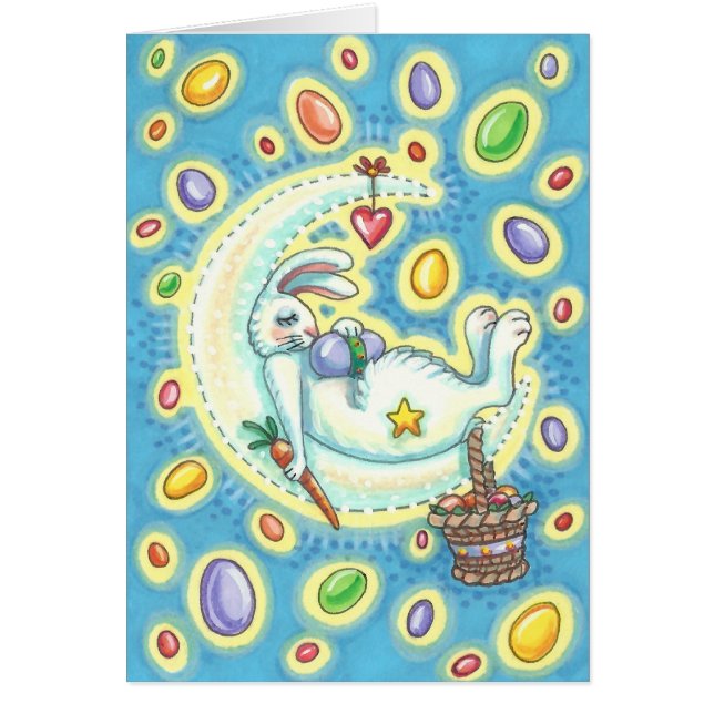 JELLY BEAN DREAMS EASTER BUNNY NOTE CARD Blank (Front)