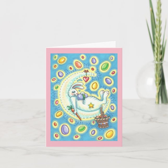 JELLY BEAN DREAMS EASTER BUNNY NOTE CARD Verse (Front)