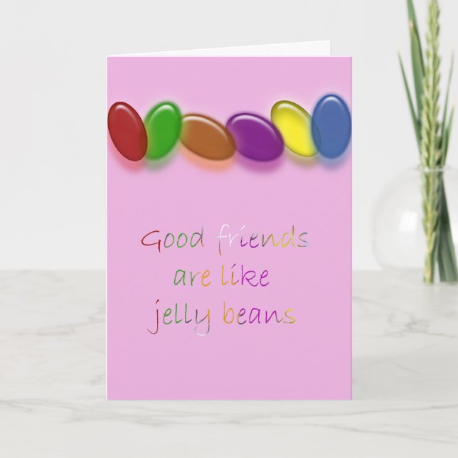 Jelly bean friends holiday card (Front)