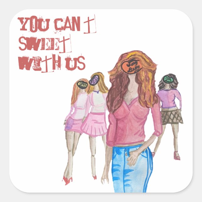 Jelly Bean Girls Sticker (Front)