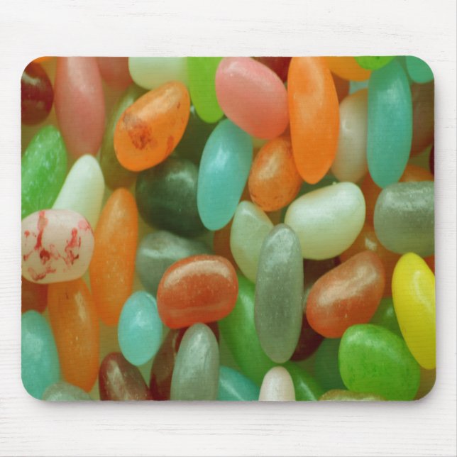 Jelly Bean green Mouse Mat (Front)