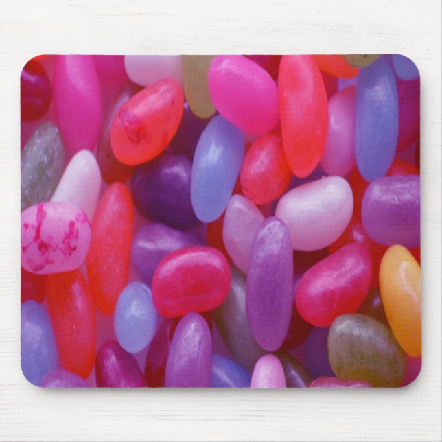 Jelly Bean pink and blue Mouse Mat (Front)