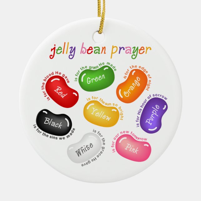 Jelly Bean Prayer Ornament (Front)