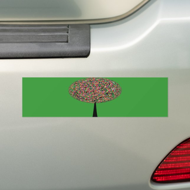 Jelly Bean Tree Bumper Sticker (On Car)