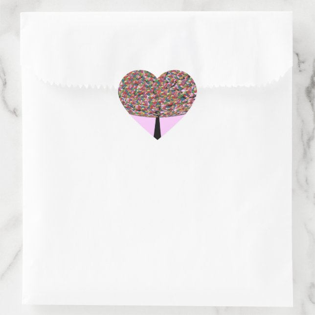 Jelly Bean Tree Heart Sticker (Bag)