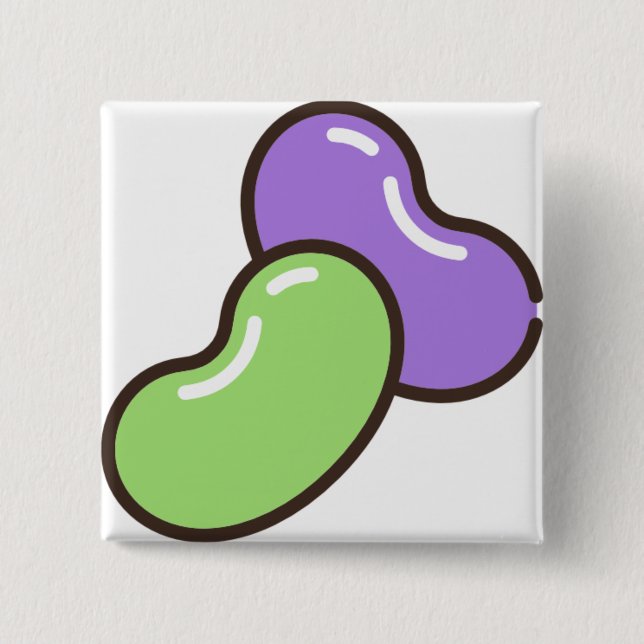 jelly-beans 15 cm square badge (Front)